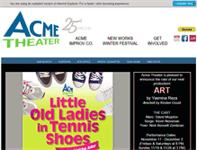 Tablet Screenshot of acmetheater.com